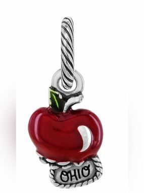 🍎 Brighton ‘OHIO’ Silver Red Apple TRAVEL Charm - only 1 left!